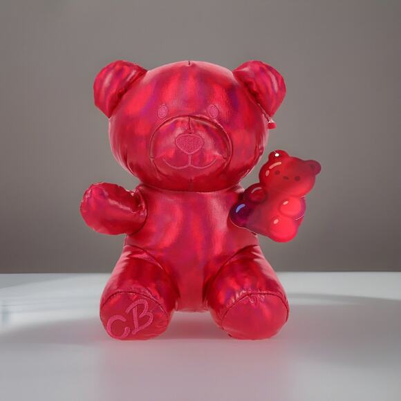 🔥Candy Bears Valentines Day Metallic Plush 8" Stuffed Animal Red BNWT🔥 - Picture 1 of 3